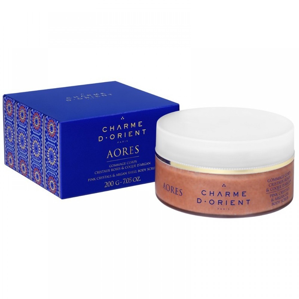 AORES Body scrub with rose crystals & Argan shell - 200 g